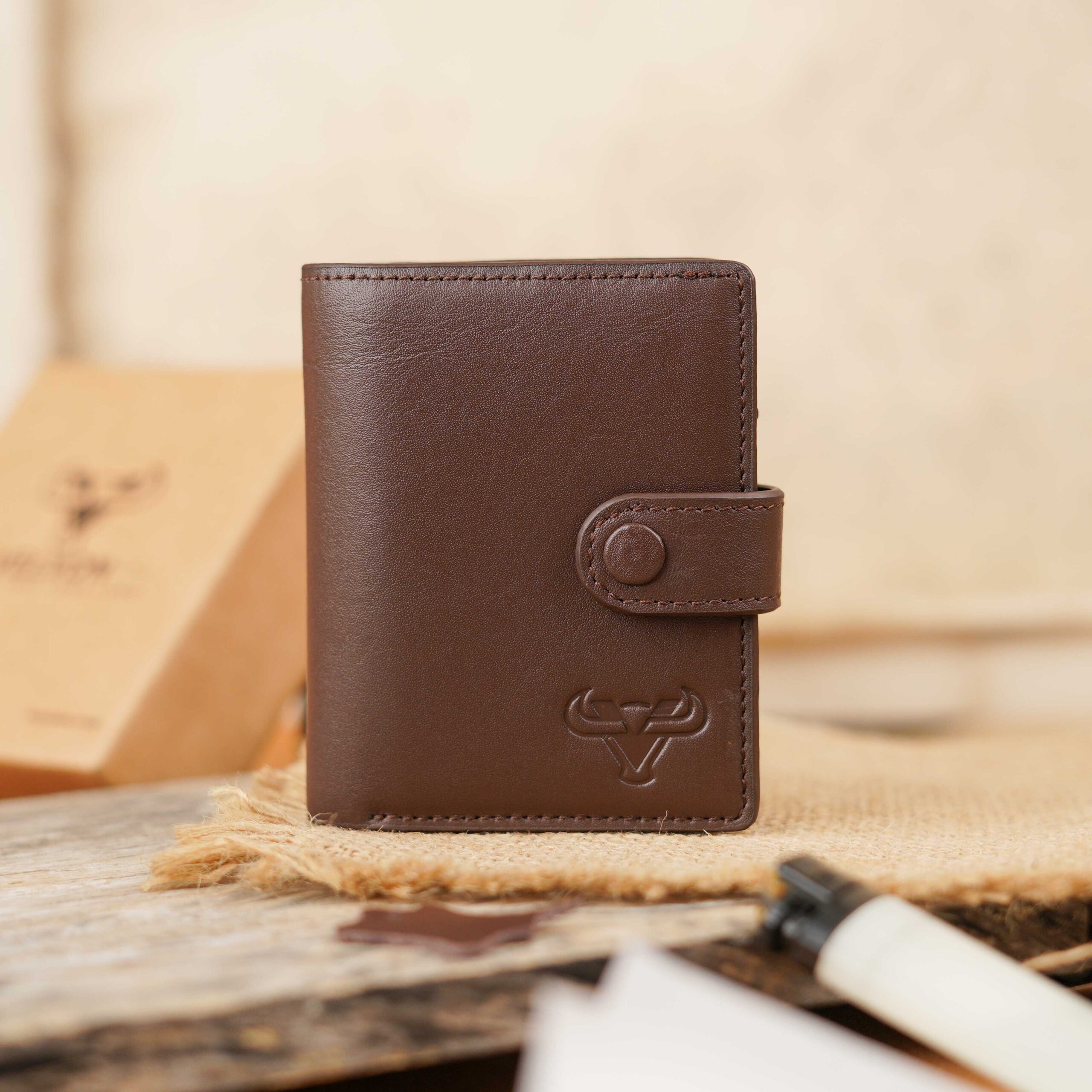 R_M06948 Mini Card Wallet - Brown - Image 1